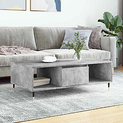 VidaXL Table Basse Gris Béton 104x60x35 cm