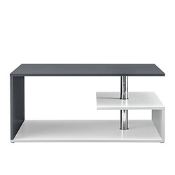 En.Casa en_casa Table basse Haarlem - Blanc/Gris foncé