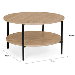 Idmarket Table basse DETROIT pas cher