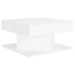 vidaXL Table Basse Blanc 57 cm