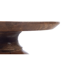 Amadeus bout de canapé rond bois - Marron