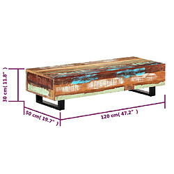 vidaXL Table basse 120x50x30 cm pas cher