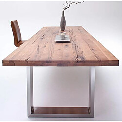 Pegane Table à manger Bassano - Marron