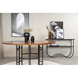 Furniture fashion Table à manger ronde - Marron pas cher