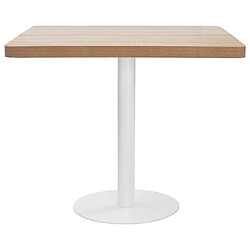 VIDAXL Table de bistro - Marron clair