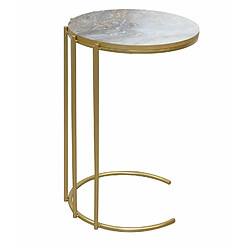 Decoshop26 Table d'appoint ronde - Or