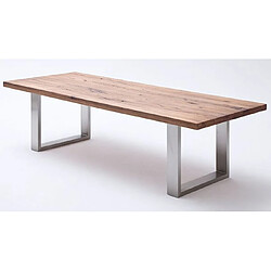 Pegane Table à manger Bassano - Marron