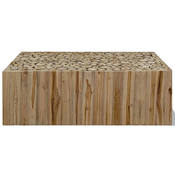 vidaXL Table Basse Teck Véritable
