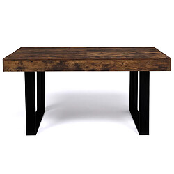 Avis Idmarket MARKET Table PHOENIX Vieilli Noir