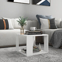 VidaXL Table basse - Blanc