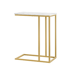 SoBuy FBT87-G Table d’Appoint Effet Marbre