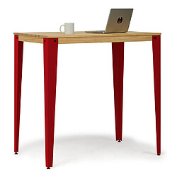 DS Meubles Table Mange Debout - Rouge