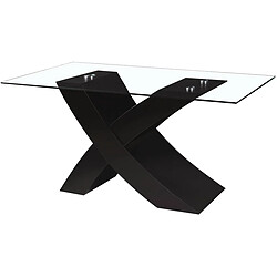 Habitat Et Jardin Table repas Mona - 150 x 90 x 74 cm - Noir