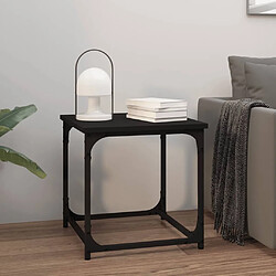 vidaXL Table d'appoint 40x40 cm - Noir