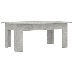 vidaXL Table basse Gris béton 100x60x42 cm Bois d’ingénierie