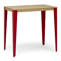 DS Meubles Table Mange Debout - Rouge