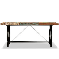 Helloshop26 Table à manger industrielle - Bois