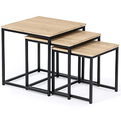 Idmarket M Market Tables Gigognes Detroit (3 Pièces)