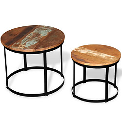Acheter Vidaxl Tables basses - Bois récupéré