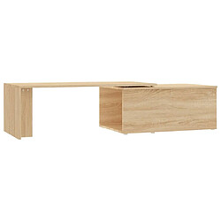 vidaXL Table basse chêne sonoma - 150x50x35 cm
