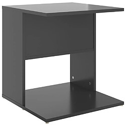 Table d'appoint vidaXL - Gris brillant