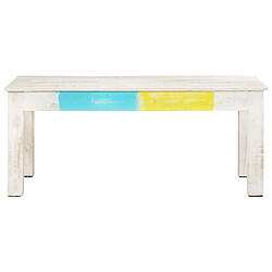 VidaXL Table Basse Blanc 110x60x45 cm