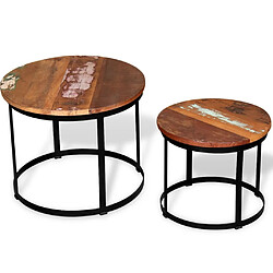 Avis Vidaxl Tables basses - Bois récupéré