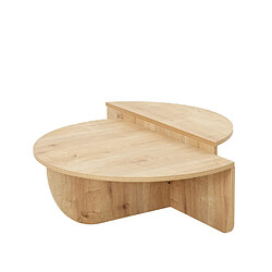 Concept Usine Table basse ronde design - Bois