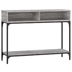 vidaXL Table console sonoma gris 100x30.5x75 cm