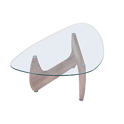 Avis Pegane Table basse rectangulaire - Chêne