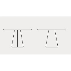 Avis Inside 75 Table à manger ronde - Gris