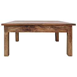 vidaXL Table basse bois d'acajou massif