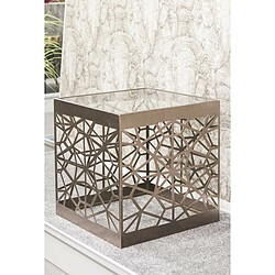 Pegane Table d'appoint carrée - bronze antique