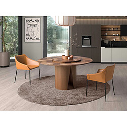 Avis Angel Cerda Table à manger ronde noyer