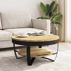 Avis vidaXL Table basse bois manguier 65x32 cm
