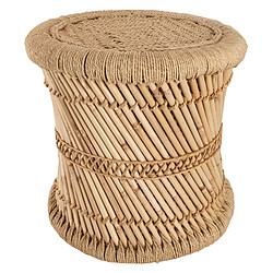 Avis Atmosphera 2 Tables gigognes en bambou et corde Nomade - Diam. 30/38 cm - Marron