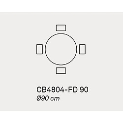 Acheter Inside 75 Table à manger ronde - Gris