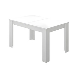 VENTE-UNIQUE Table à manger extensible BALKIS - Blanc
