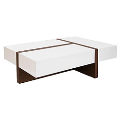 Angel Cerda Table basse 2060 - Bois blanc et noyer