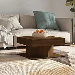 vidaXL Table basse Chêne marron