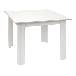 Pegane Table à manger rectangulaire - Blanc