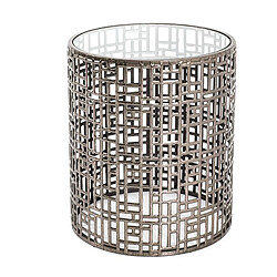 Pegane Table d'appoint ronde - Bronze antique