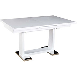 Habitat Et Jardin Table repas extensible Toda - 140/180 x 90 x 77 cm - Blanc