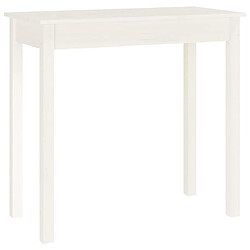 vidaXL Table Console Blanc 80 cm