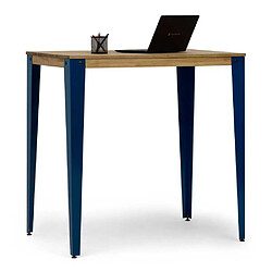 Ds Meubles Lunds Table Mange-Debout - Bleu Vieilli