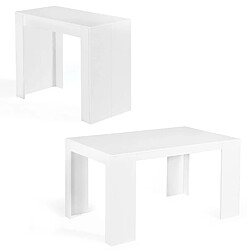 IDMARKET Table Console ORLANDO Blanc