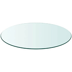 Avis VIDAXL Dessus de table rond - Verre trempé