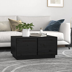 VIDAXL Table Basse Noir 80x50x40 cm