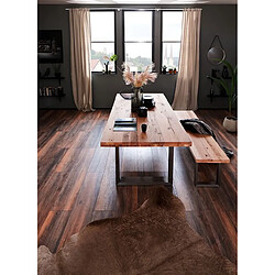 Pegane Table à manger Bassano - Marron