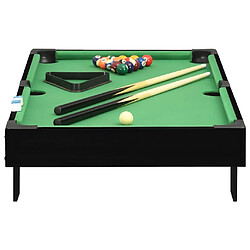 Avis vidaXL Mini Billard Noir Vert